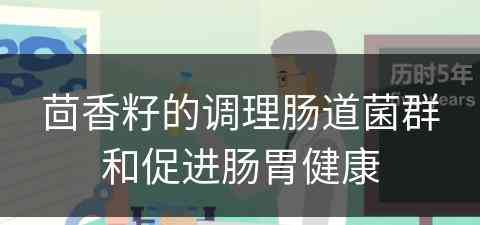 茴香籽的调理肠道菌群和促进肠胃健康